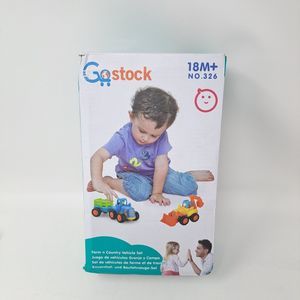 Go Stock Farm N Country Vehicle Set Friction Power Toys 18m+